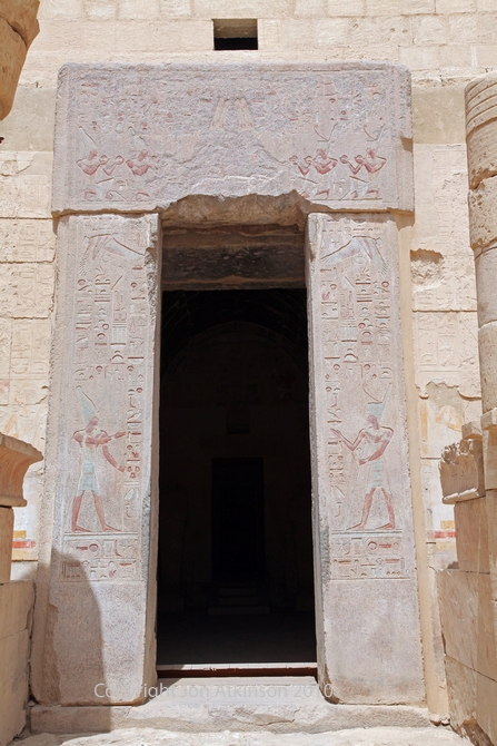 Entry to the Sanctuary of Amun, Temple of Deir el Bahari
